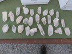 Natural Single Clear Quartz Crystals  x 26 From Mpika, Zambia - Toprock Gemstones and Minerals 