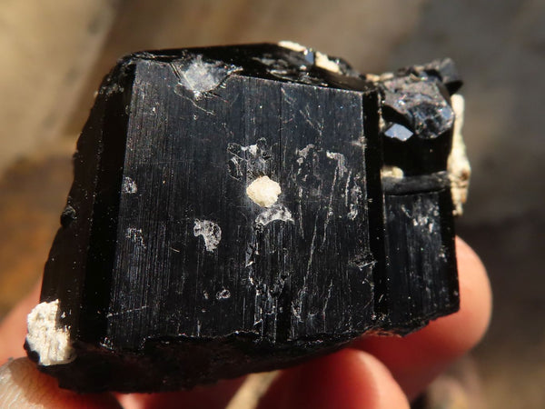 Natural Schorl Black Tourmaline Specimens x 12 From Erongo, Namibia - Toprock Gemstones and Minerals 
