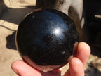 Polished Schorl Black Tourmaline Spheres  x 2 From Madagascar - Toprock Gemstones and Minerals 