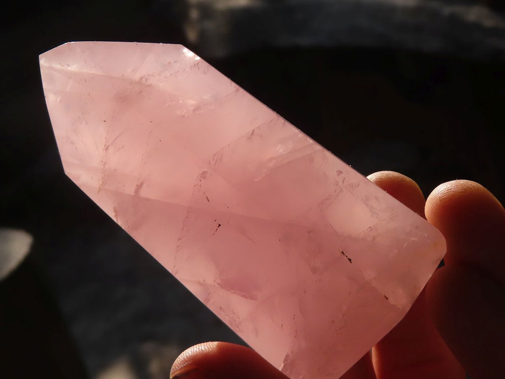 Polished Gemmy Pink Rose Quartz Points x 6 From Antsirabe, Madagascar - Toprock Gemstones and Minerals 