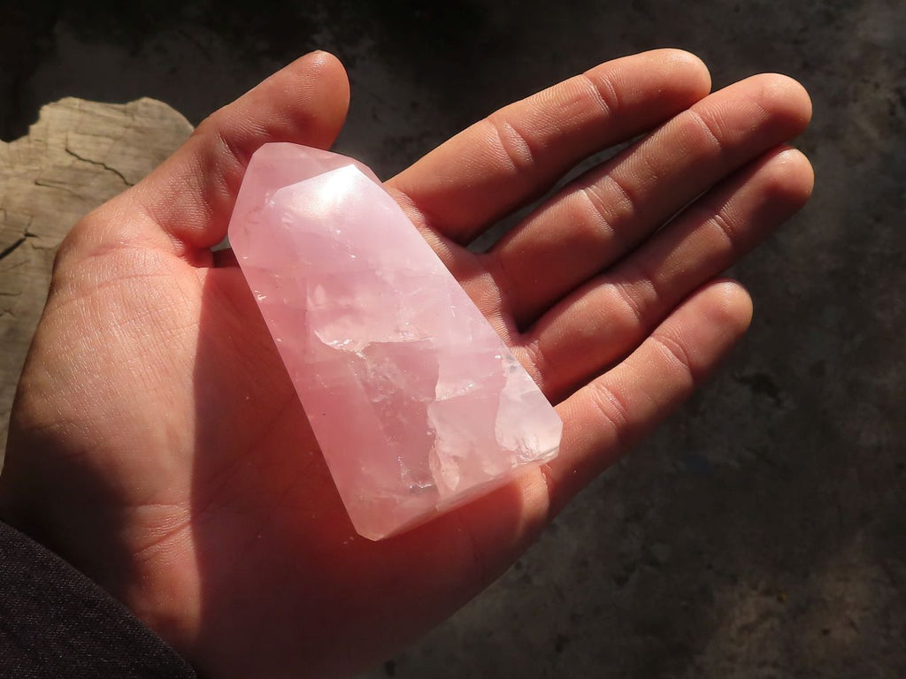 Polished Gemmy Pink Rose Quartz Points x 6 From Antsirabe, Madagascar - Toprock Gemstones and Minerals 