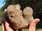 Natural Smokey Cascading Phantom Quartz Clusters x 2 From Luena, Congo - TopRock