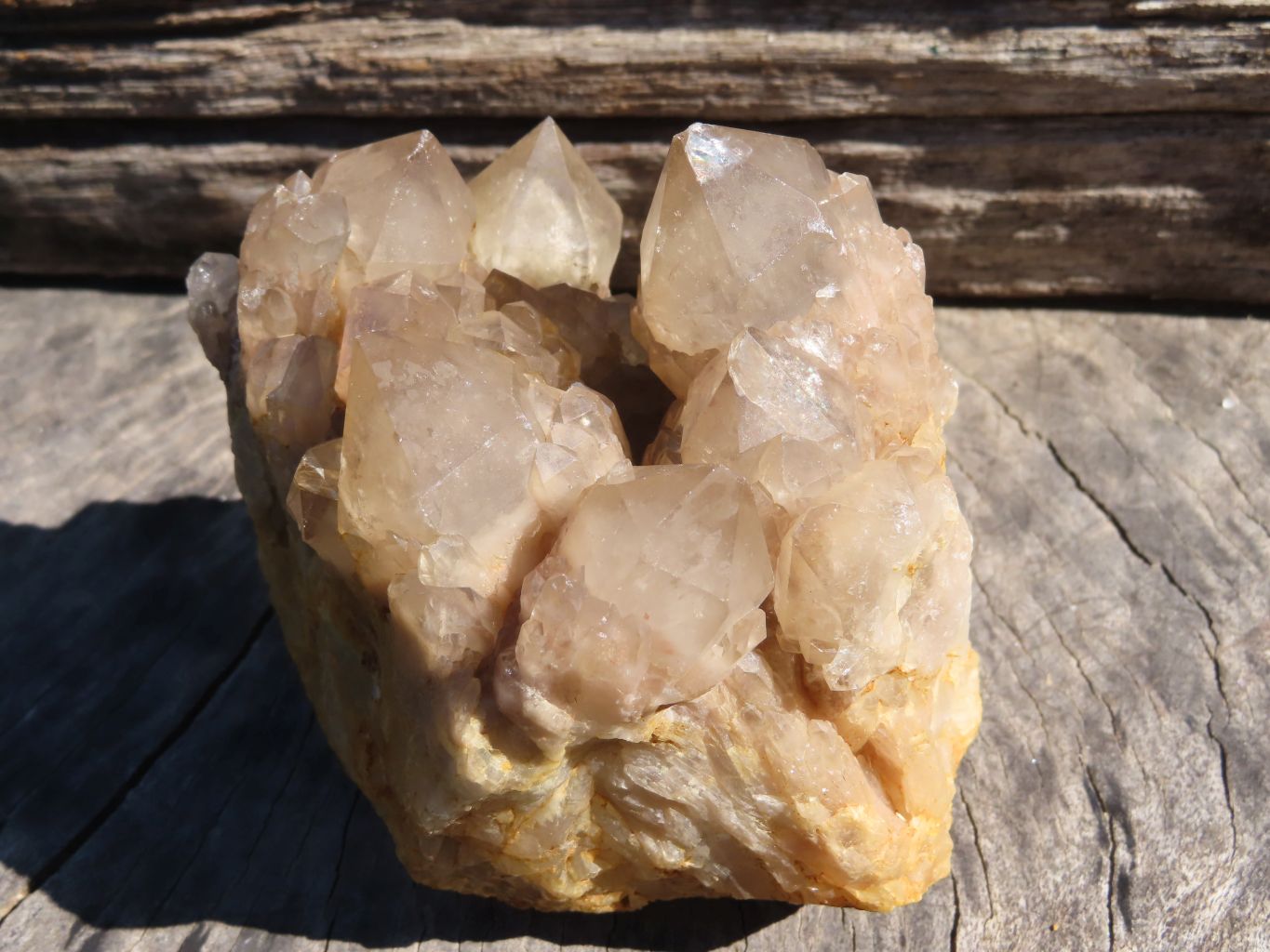 Natural Smokey Cascading Phantom Quartz Clusters x 2 From Luena, Congo - TopRock