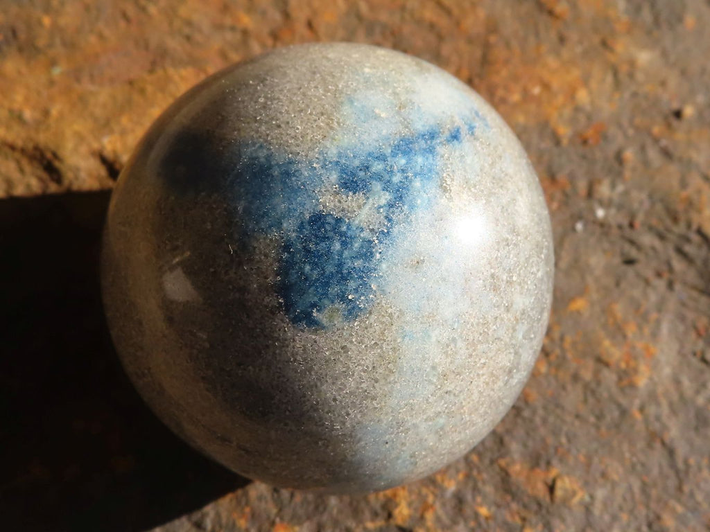Polished Blue Spotted Spinel Quartz Spheres x 6 From Madagascar - Toprock Gemstones and Minerals 