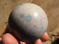 Polished Blue Spotted Spinel Quartz Spheres x 6 From Madagascar - Toprock Gemstones and Minerals 