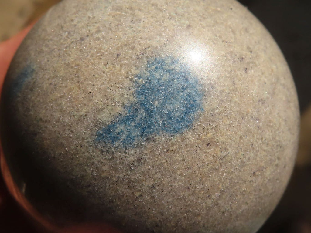 Polished Blue Spotted Spinel Quartz Spheres x 6 From Madagascar - Toprock Gemstones and Minerals 