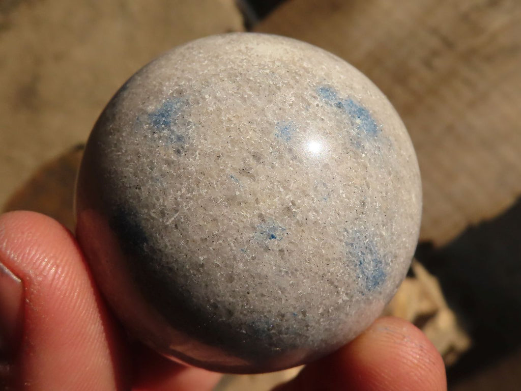 Polished Blue Spotted Spinel Quartz Spheres x 6 From Madagascar - Toprock Gemstones and Minerals 