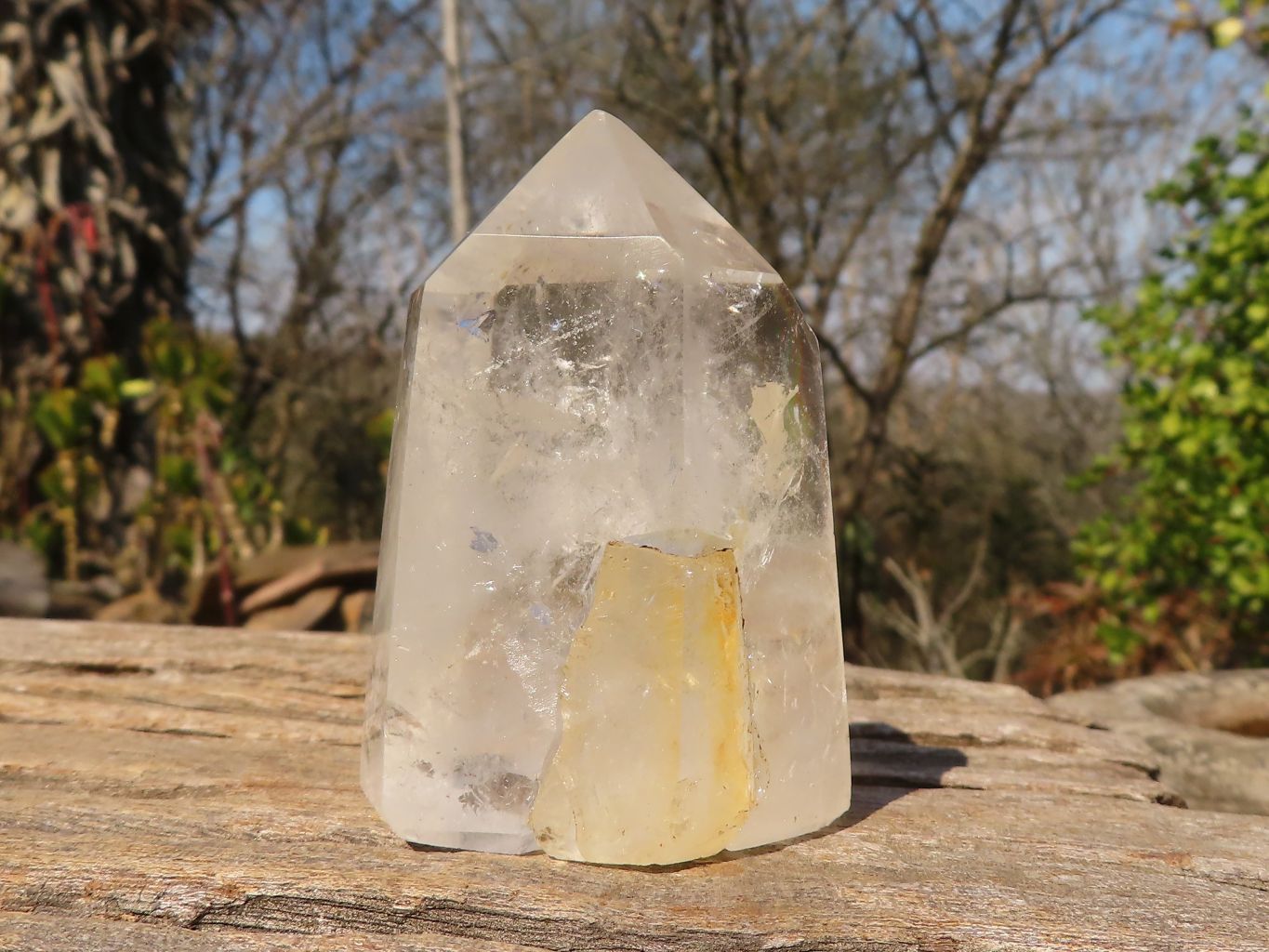 Polished Clear Quartz Crystal Points  x 6 From Madagascar - Toprock Gemstones and Minerals 