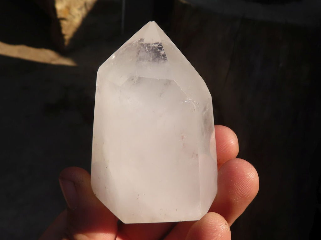 Polished Clear Quartz Crystal Points  x 6 From Madagascar - Toprock Gemstones and Minerals 