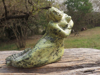 Polished Beautiful Hand Carved Mermaid Sculpture  x 1 From Zimbabwe - TopRock