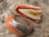 Polished One Side Polished Polychrome / Picasso Jasper Free Forms  x 7 From Madagascar - TopRock