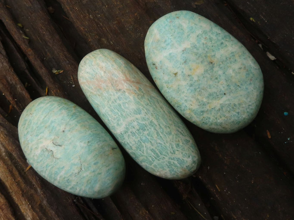 Polished Blue Kobi Amazonite Free Forms  x 24 From Zimbabwe - Toprock Gemstones and Minerals 