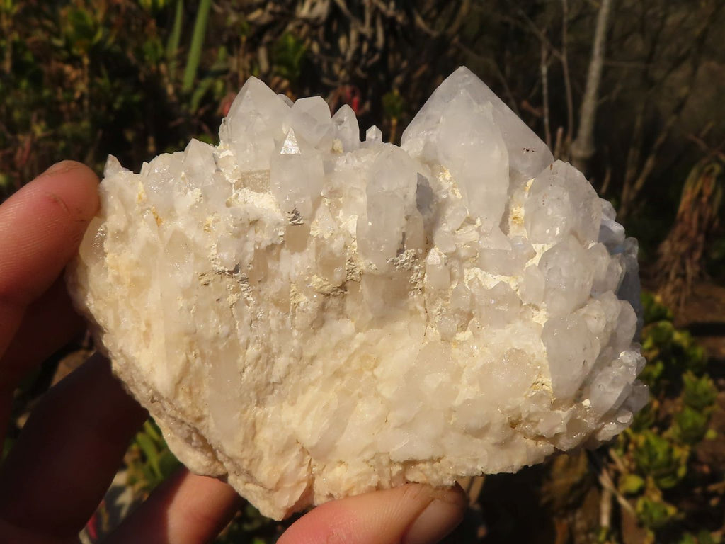 Natural "Cathedral Window" Candle Quartz Formations  x 6 From Madagascar - Toprock Gemstones and Minerals 