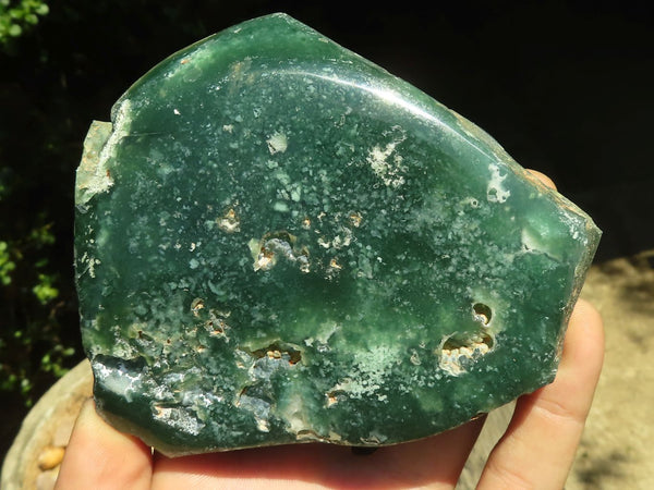 Polished Green Mtorolite / Emerald Chrome Chrysoprase Plates  x 6 From Mutorashanga, Zimbabwe - TopRock