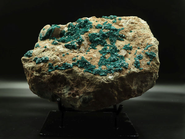 Natural Giant Dioptase Specimen With Bright Emerald Green Crystals & Large Dolomite Crystals x 1 From Congo - TopRock
