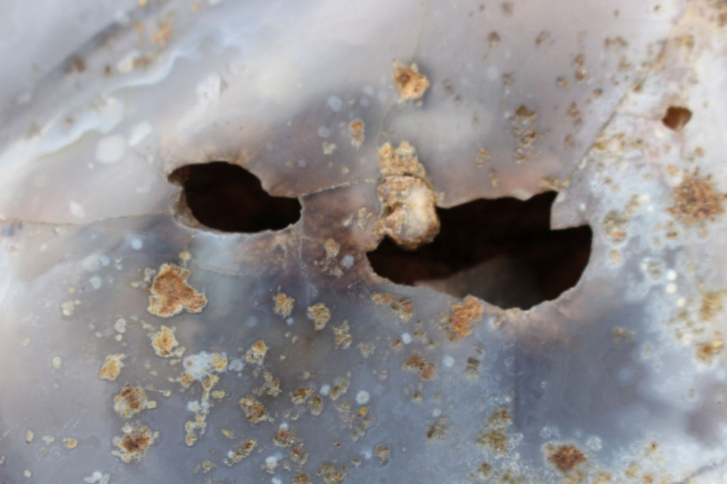 Polished Agate Geode With A Crystalline Golden Limonite Centre  x 1 From Madagascar - TopRock