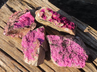 Natural Pink Salrose Cobaltion Dolomite Specimens  x 4 From Kakanda, Congo - Toprock Gemstones and Minerals 