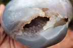 Polished Agate Geode With A Crystalline Golden Limonite Centre  x 1 From Madagascar - TopRock