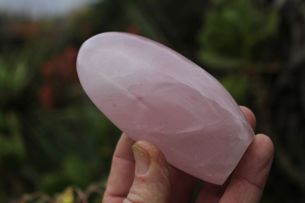 Polished Gemmy Pink Rose Quartz Standing Free Forms  x 3 From Ambatondrazaka, Madagascar - TopRock
