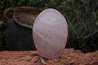 Polished Gemmy Pink Rose Quartz Standing Free Forms  x 3 From Ambatondrazaka, Madagascar - TopRock