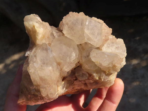 Natural Cascading Smokey Quartz Clusters x 2 From Luena, Congo - Toprock Gemstones and Minerals 