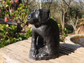 Polished  Black Soapstone Baboon Carving x 1 From Zimbabwe - Toprock Gemstones and Minerals 