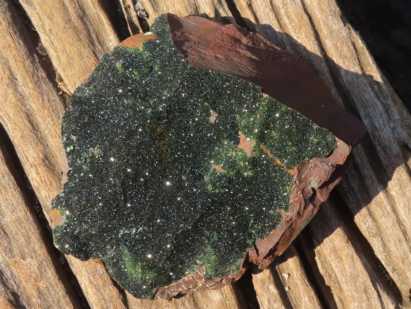 Natural Rare Libethenite Crystals With Drusy Dolomite On Banded Ironstone Matrix x 2 From Congo - Toprock Gemstones and Minerals 