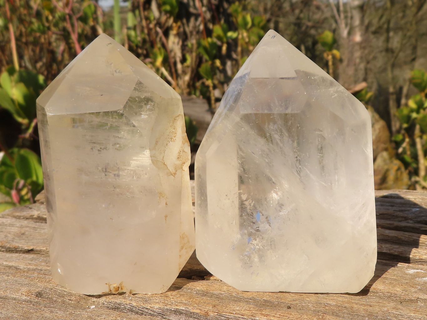 Polished Mixed Selection Of Quartz Points x 6 From Angola - Toprock Gemstones and Minerals 