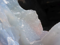 Natural Etched Blue Chalcedony Specimens  x 4 From Nsanje, Malawi - Toprock Gemstones and Minerals 