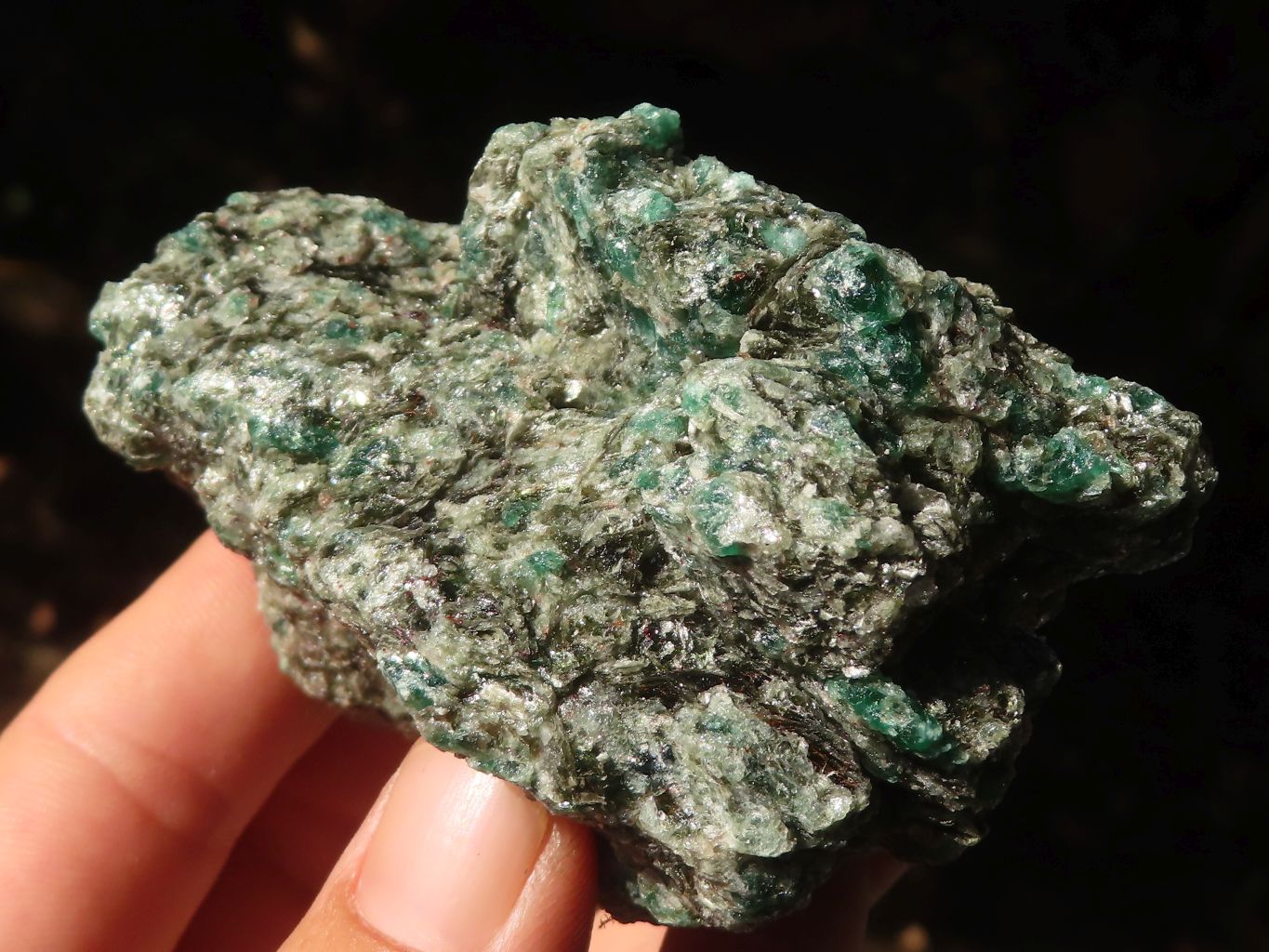 Natural Emerald In Matrix Specimens  x 2 From Sandawana, Zimbabwe - Toprock Gemstones and Minerals 
