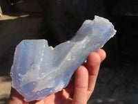 Natural Etched Blue Chalcedony Specimens  x 4 From Nsanje, Malawi - Toprock Gemstones and Minerals 