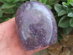Polished Purple Lepidolite Standing Free Forms  x 3 From Madagascar - Toprock Gemstones and Minerals 