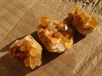 Natural Mini Limonite Quartz Clusters x 52 From Solwezi, Zambia - Toprock Gemstones and Minerals 