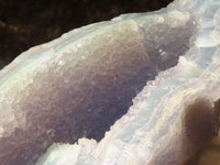 Natural Etched Blue Chalcedony Specimens x 3 From Nsanje, Malawi - Toprock Gemstones and Minerals 