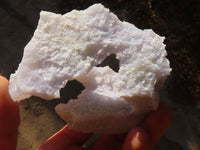 Natural Etched Blue Chalcedony Specimens x 3 From Nsanje, Malawi - Toprock Gemstones and Minerals 