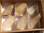 Natural Large Quartz Crystals With Polished Terminations  x 6 From Madagascar - Toprock Gemstones and Minerals 