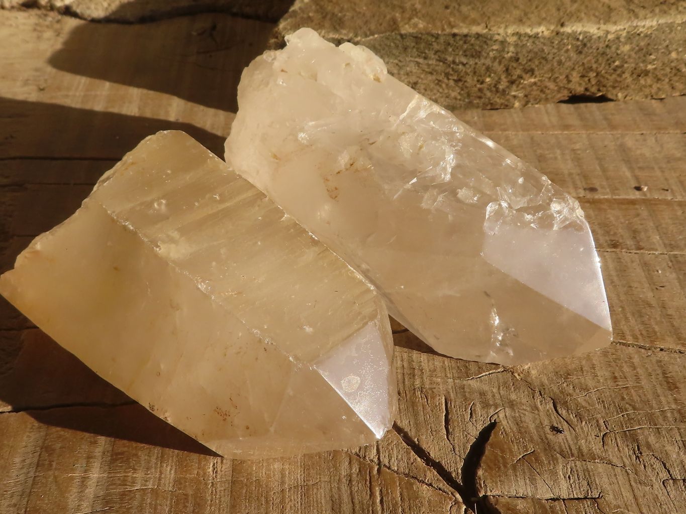 Natural Large Quartz Crystals With Polished Terminations  x 6 From Madagascar - Toprock Gemstones and Minerals 