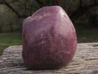 Polished Half Polished Pink & Black Rhodonite Pieces x 4 From Madagascar - TopRock