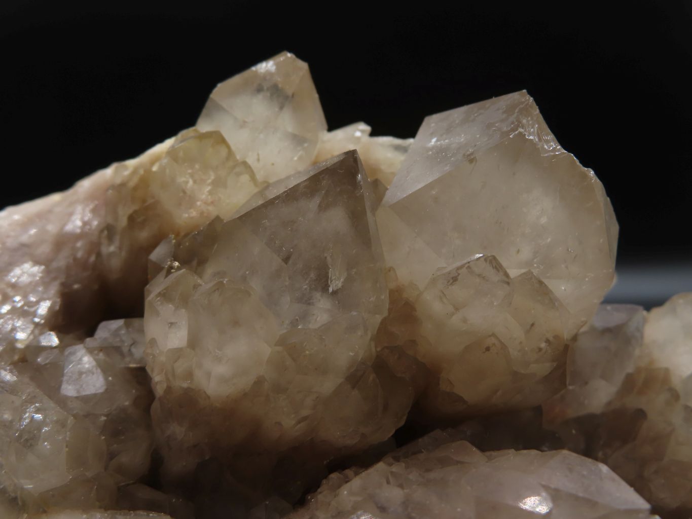 Natural Large Cascading White Phantom Smokey Quartz Cluster x 1 From Luena, Congo - TopRock