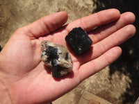 Natural Schorl Black Tourmaline Specimens  x 24 From Namibia - Toprock Gemstones and Minerals 