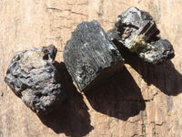Natural Schorl Black Tourmaline Specimens  x 24 From Namibia - Toprock Gemstones and Minerals 