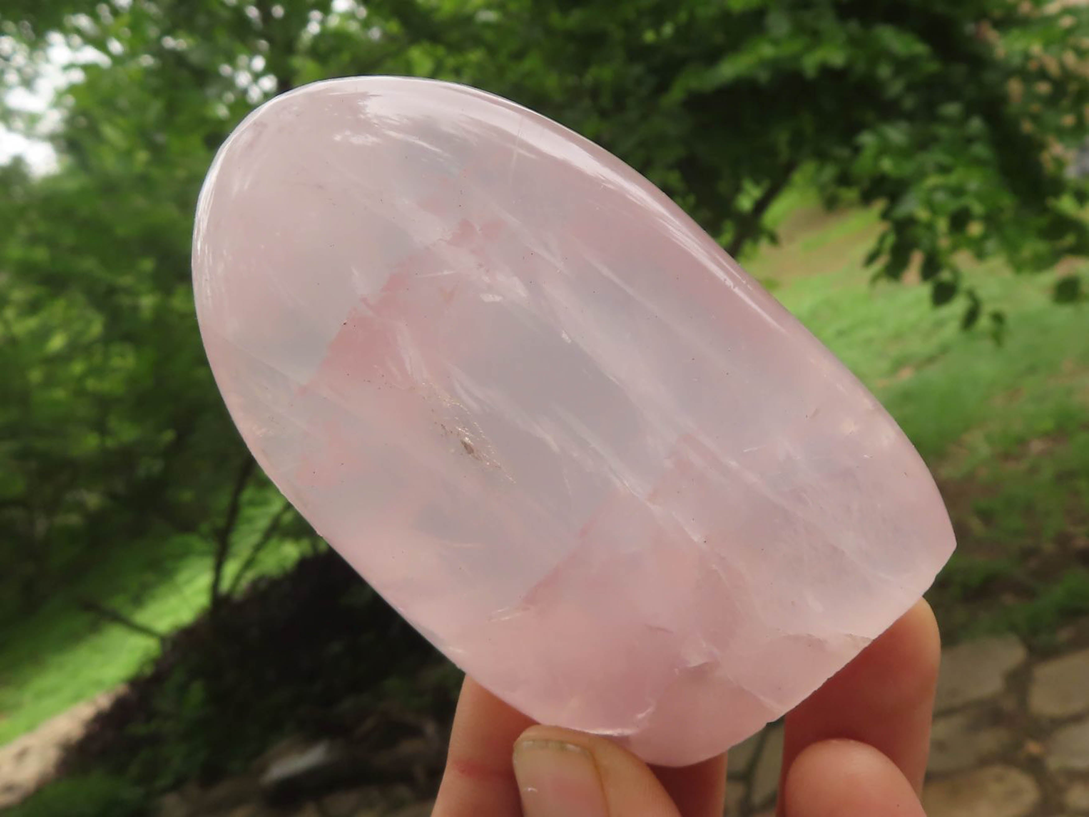 Polished Pink Rose Quartz Standing Free Forms  x 6 From Ambatondrazaka, Madagascar - TopRock