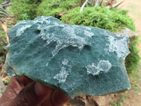 Natural Mtorolite Emerald Chrysoprase Etched Plates x 3 From Mutorashanga, Zimbabwe - TopRock