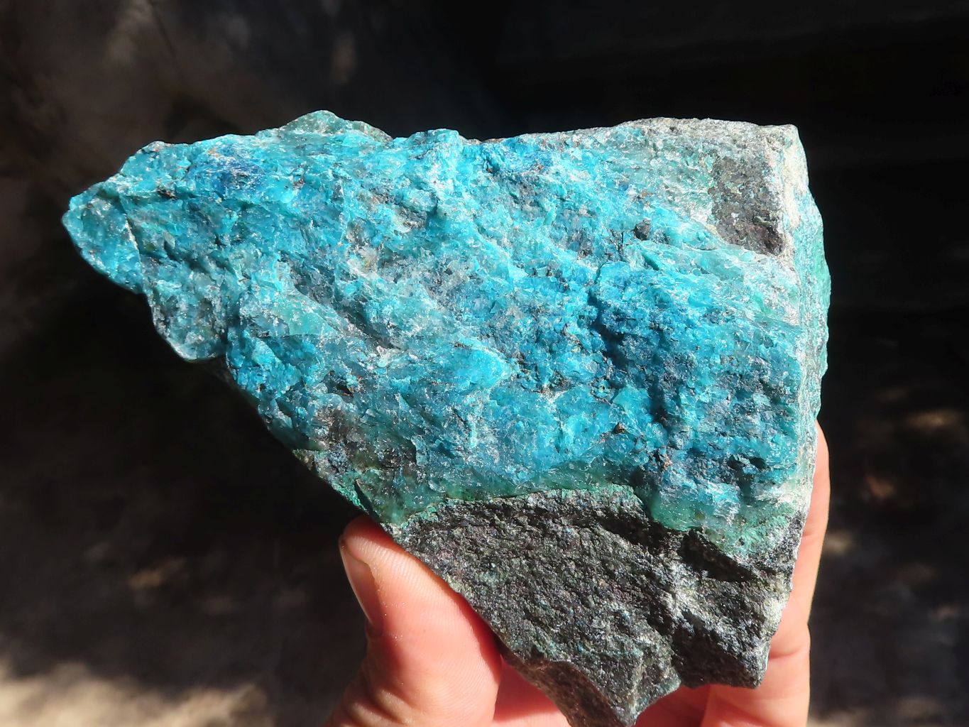 Natural Rough Blue Shattuckite Specimens  x 4 From Kaokoveld, Namibia - Toprock Gemstones and Minerals 