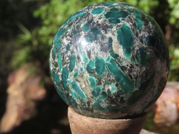 Polished Rare Emerald In Matrix Spheres  x 3 From Sandawana, Zimbabwe - Toprock Gemstones and Minerals 
