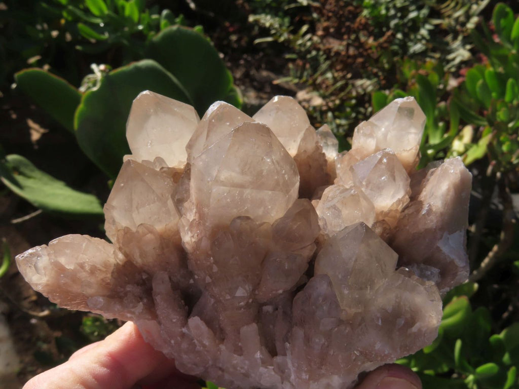 Natural White Phantom Cascading Quartz Specimen  x 3 From Lwena, Congo - TopRock