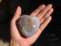 Polished Large Agate Hearts  x 6 From Madagascar - Toprock Gemstones and Minerals 
