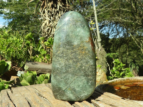 Polished Green Fuchsite Quartz Standing Free Form x 1 From Madagascar - Toprock Gemstones and Minerals 