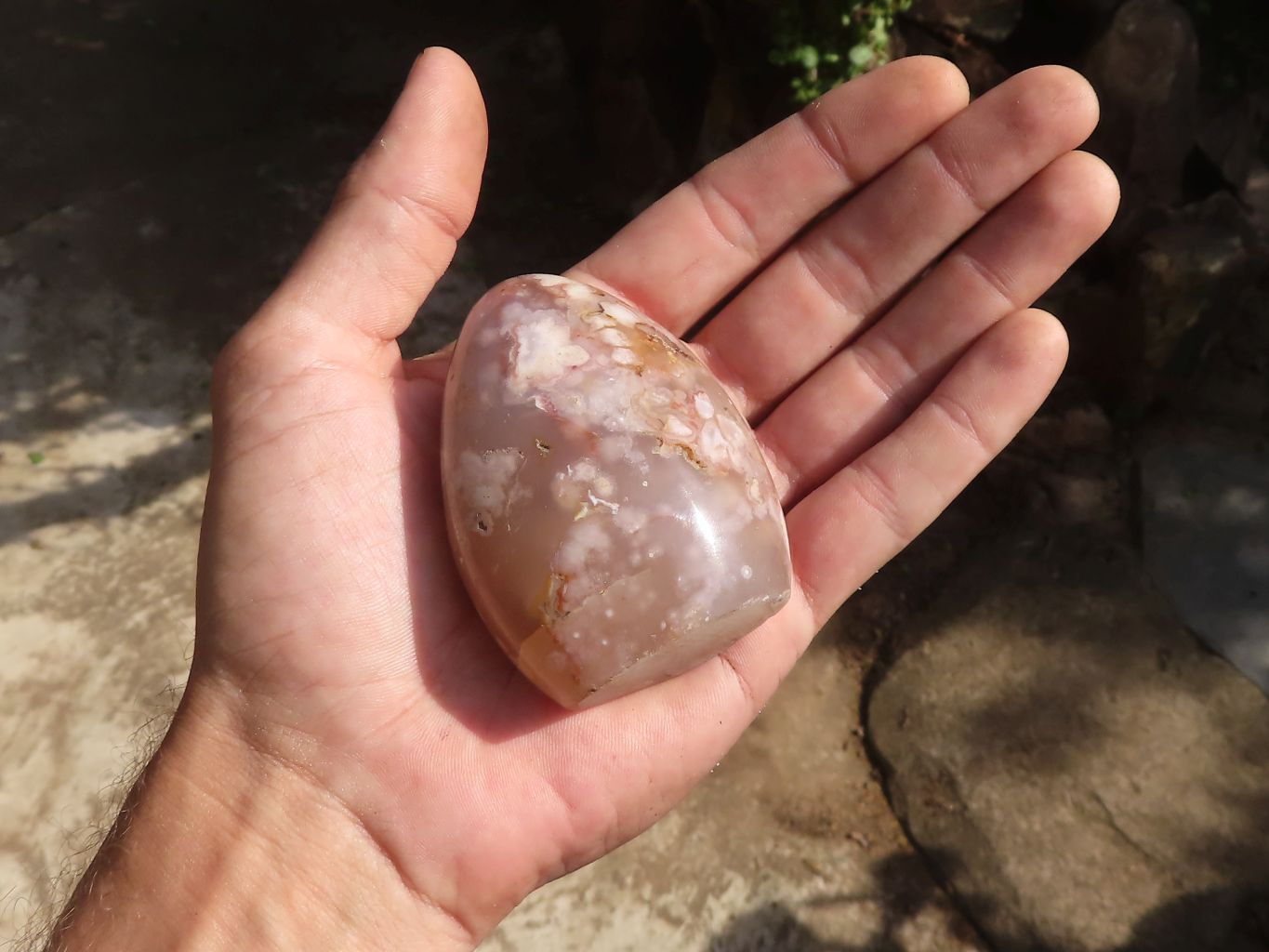 Polished Stunning Coral Flower Agate Standing Free Forms  x 12 From Madagascar - TopRock