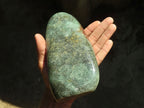 Polished Green Fuchsite Quartz Standing Free Form x 1 From Madagascar - Toprock Gemstones and Minerals 